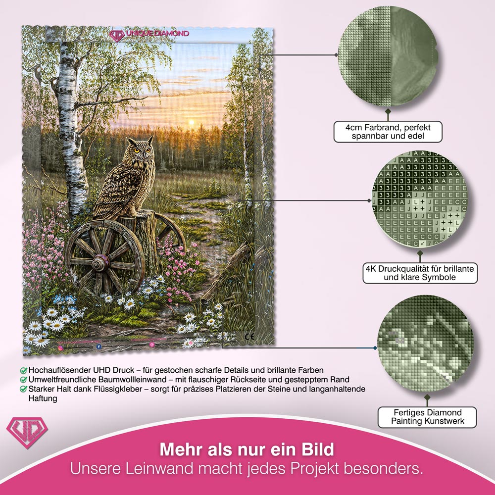5D Diamond Painting – Wächter der Abenddämmerung Unique-Diamond