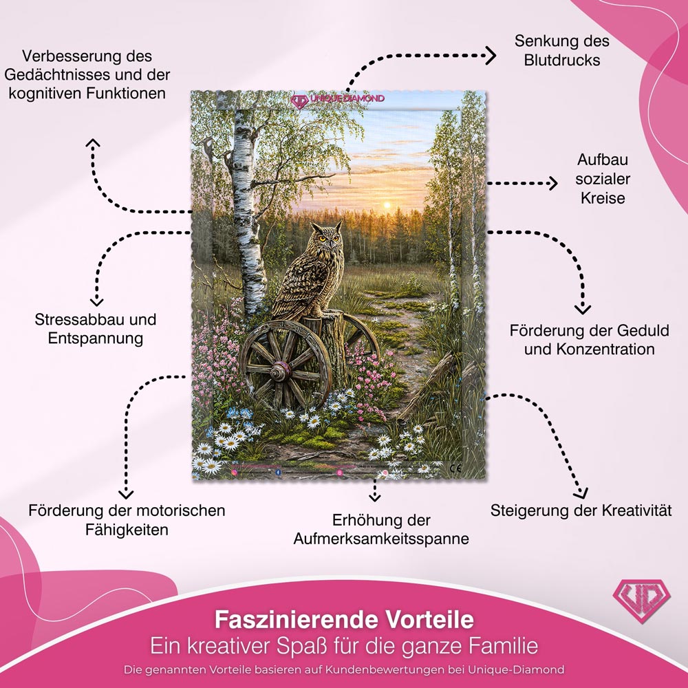 5D Diamond Painting – Wächter der Abenddämmerung Unique-Diamond