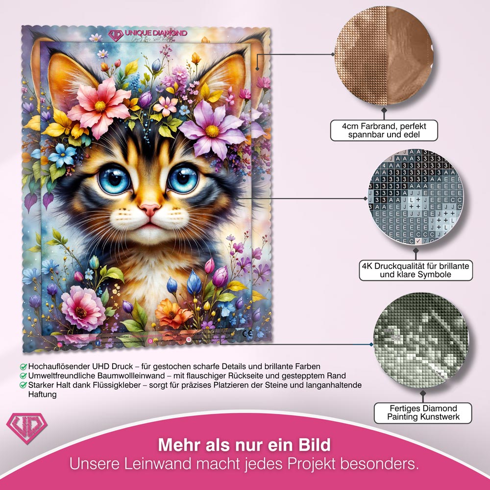 5D Diamond Painting – Whiskers in Bloom
