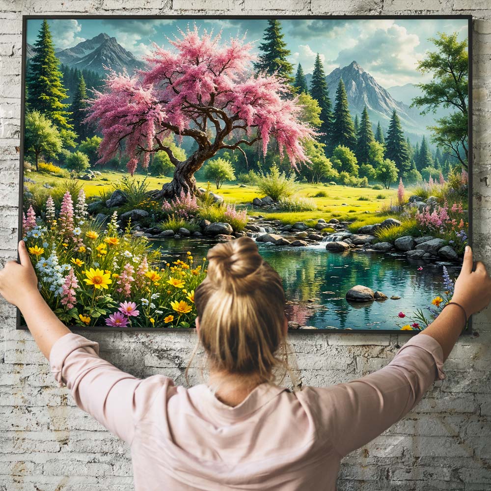 5D Diamond Painting – Whispering Blossom Unique-Diamond