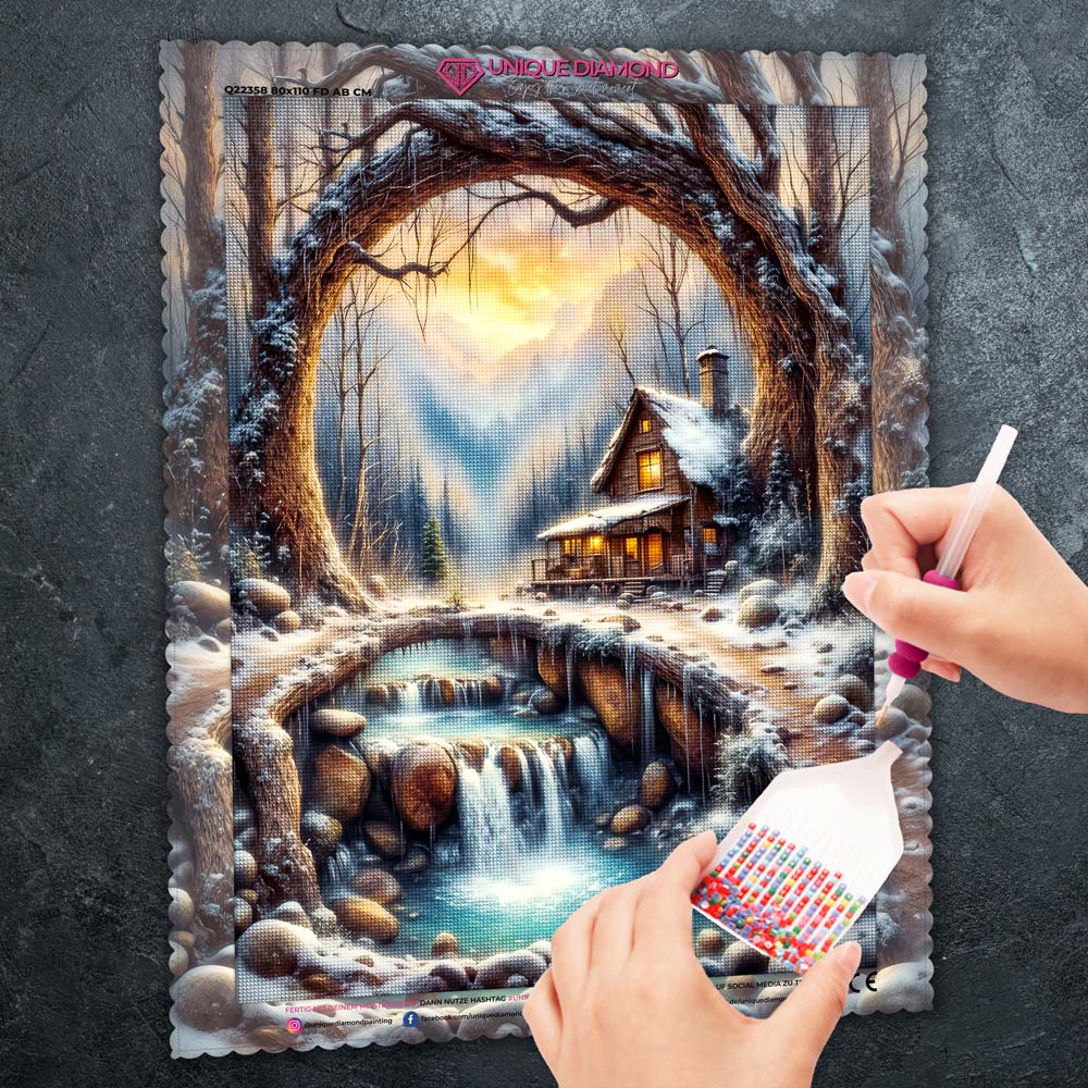 5D Diamond Painting – Winterherz der Einsamkeit Unique-Diamond