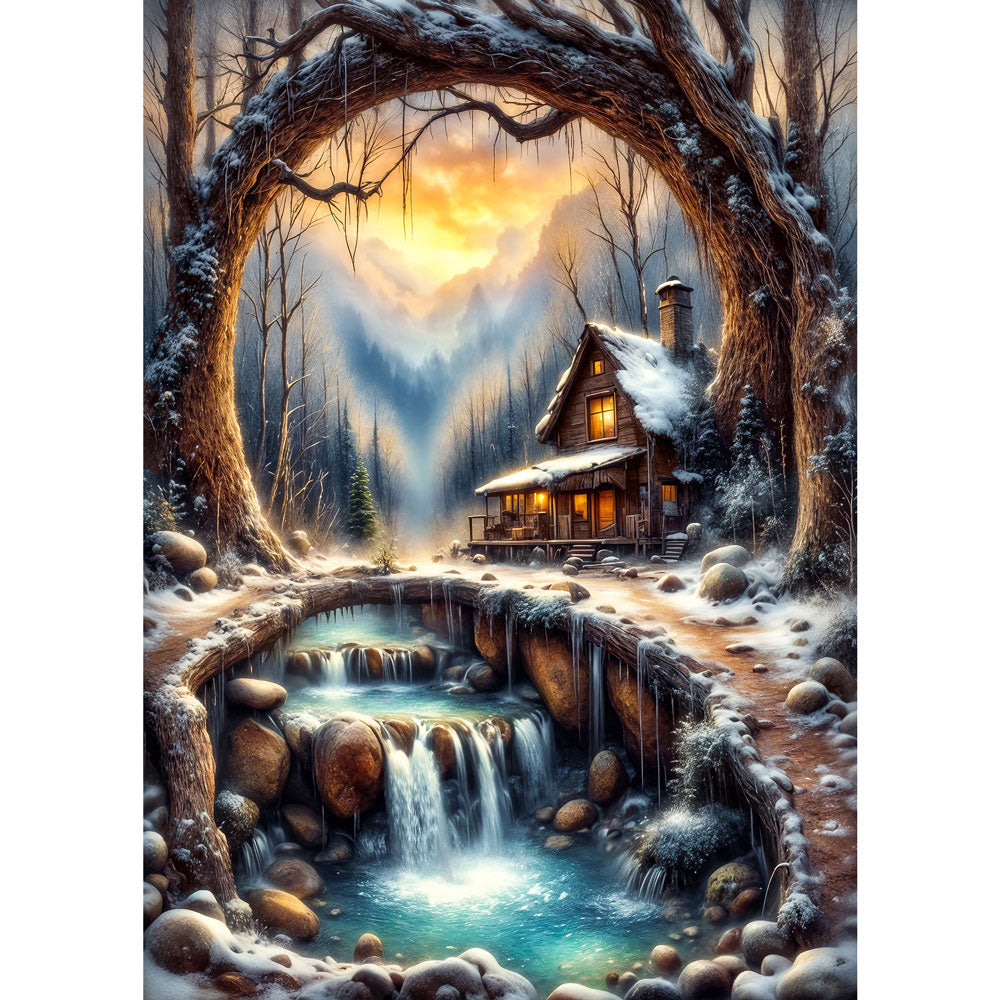 5D Diamond Painting – Winterherz der Einsamkeit Unique-Diamond
