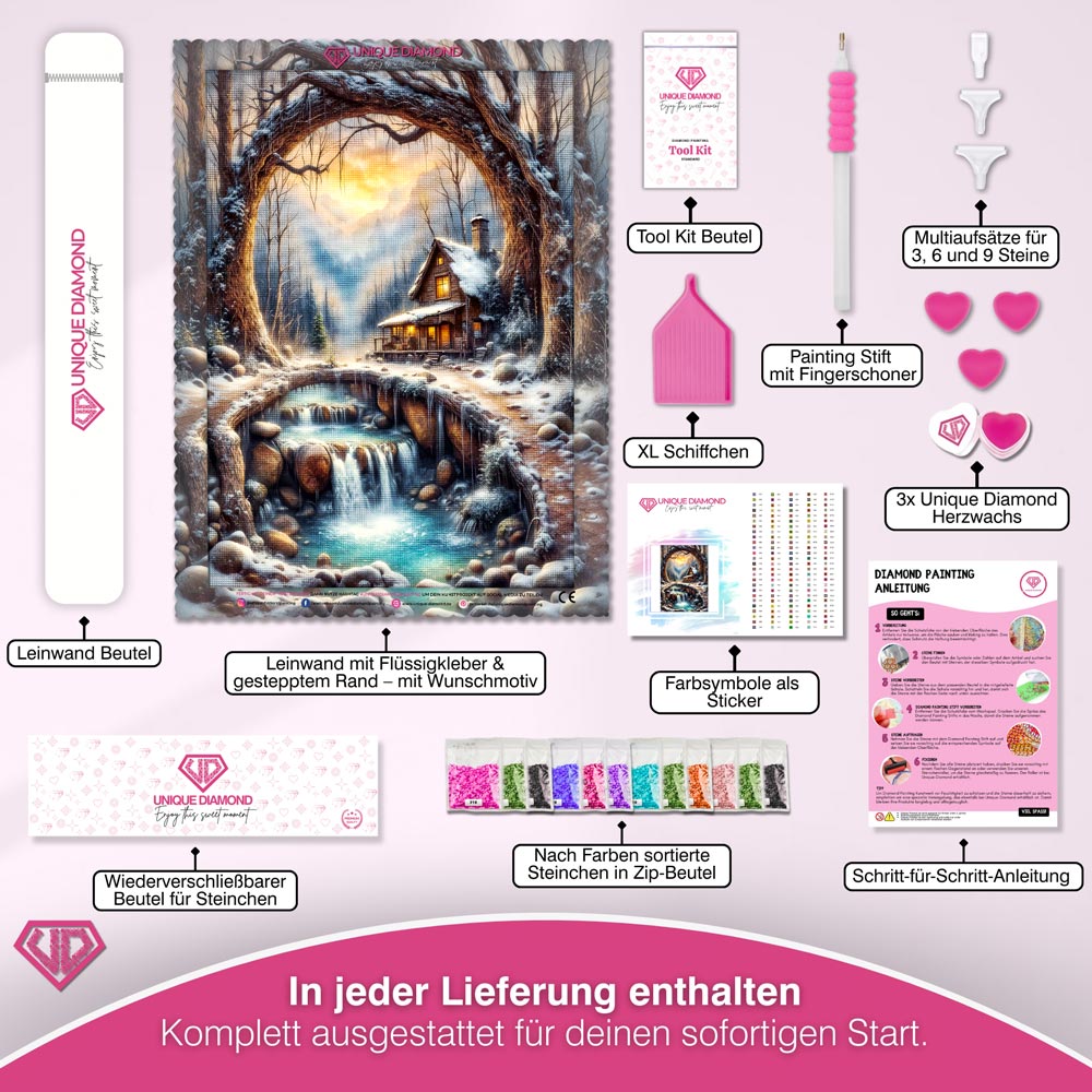5D Diamond Painting – Winterherz der Einsamkeit Unique-Diamond