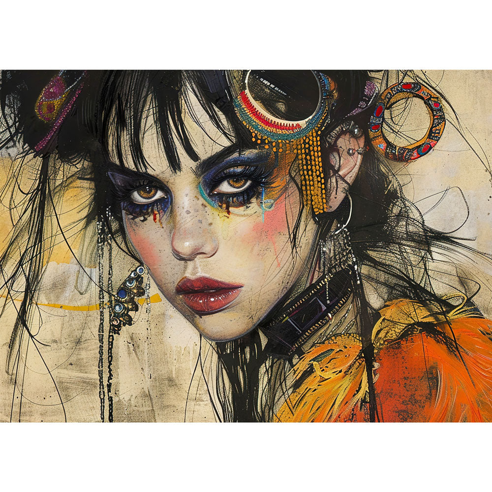 5D Diamond Painting – Zaira – Die Stimme der Farben Unique-Diamond