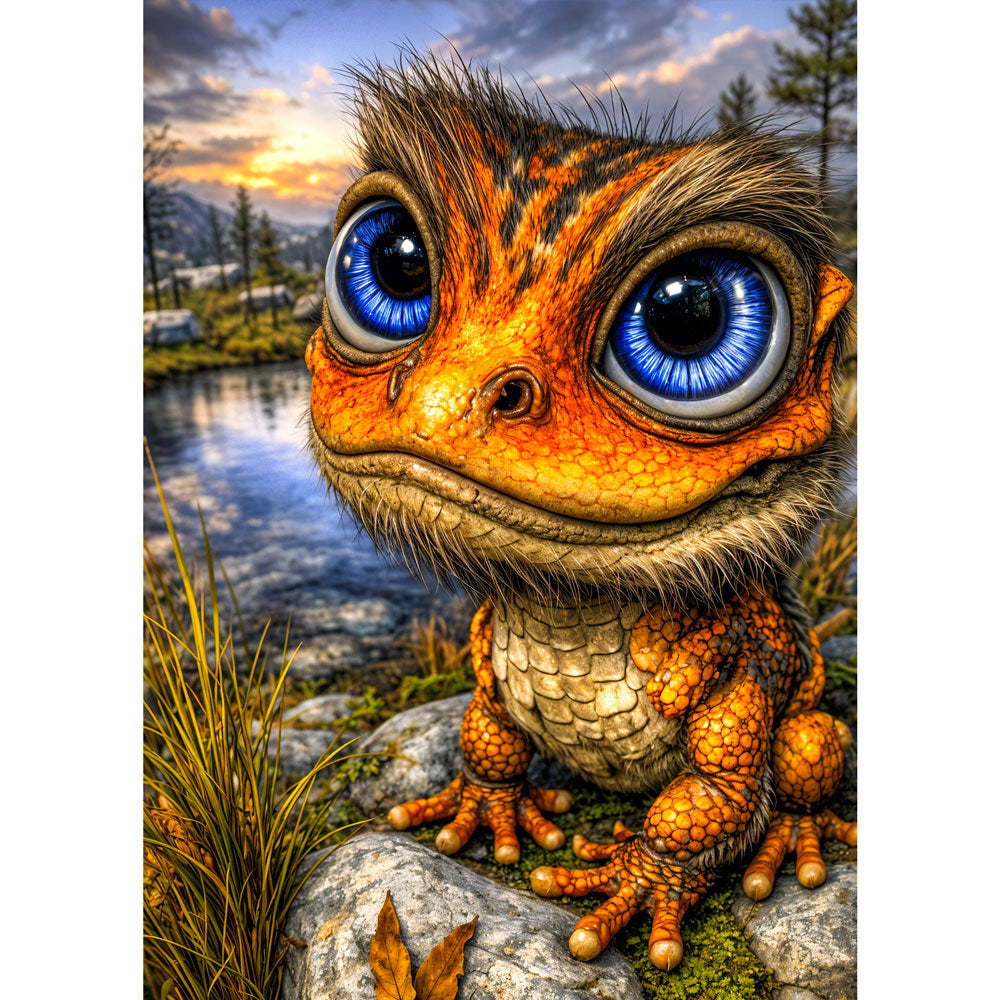 5D Diamond Painting – Zoriel Wächter der funkelnden Quelle, Unique-Diamond