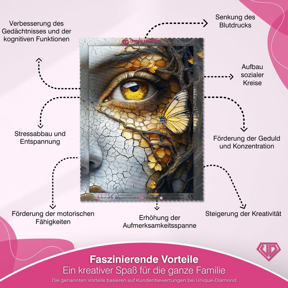 5D Diamond Painting – Das Auge der Natur Unique-Diamond