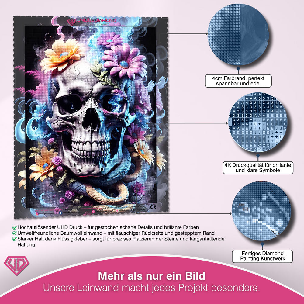 5D Diamond Painting – Skull Unique-Diamond
