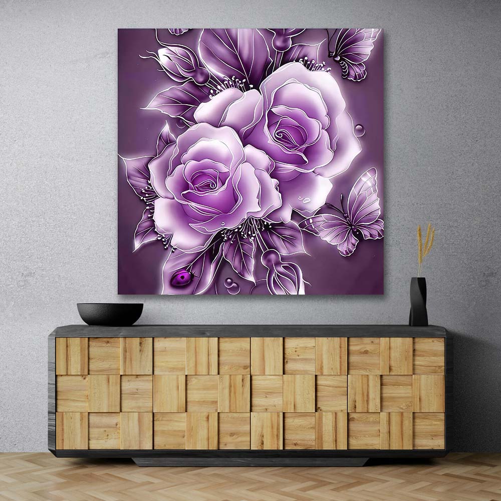 5D Diamond Painting – Lila Rose Unique-Diamond