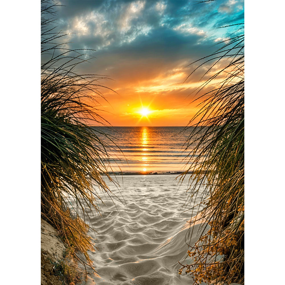 5D Diamond Painting – Sonnenuntergang am Strand Unique-Diamond