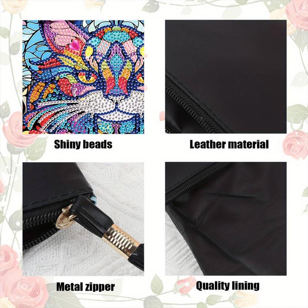 Diamond Painting Handgelenktasche Katze, Unique-Diamond