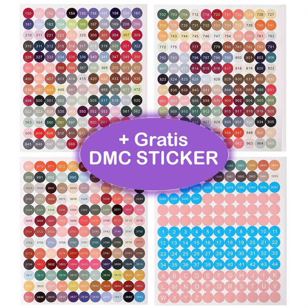 Diamond Painting Koffer Violett mit 60 Fächer + Zubehör, Unique-Diamond