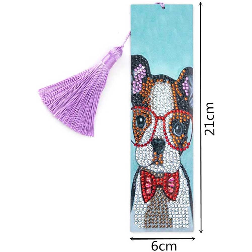 Diamond Painting Lesezeichen Hund, Unique-Diamond