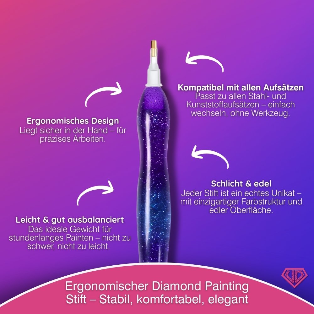 Diamond Painting Ergonomischer Premium-Stift – Cosmic Night Unique-Diamond