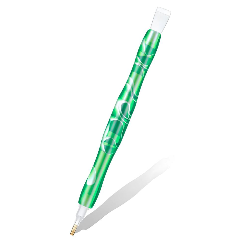 Diamond Painting Ergonomischer Premium-Stift – Emerald Wave Unique-Diamond