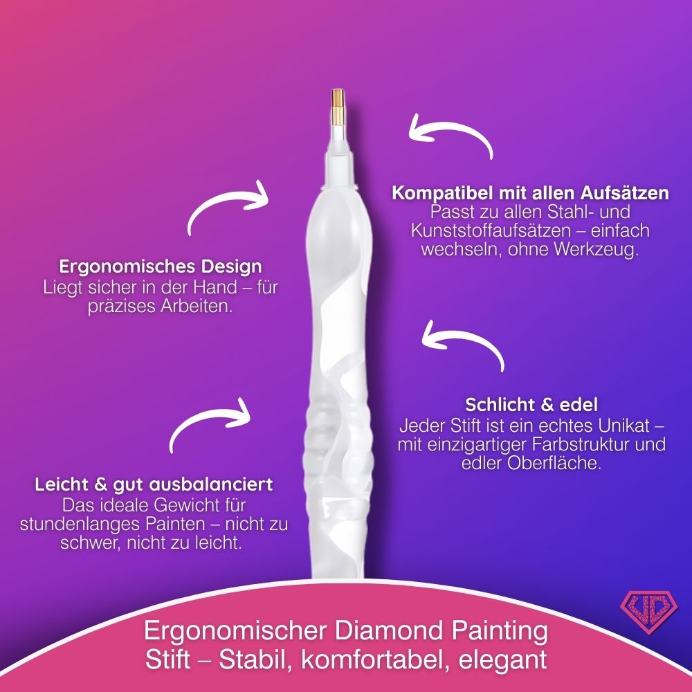 Diamond Painting Ergonomischer Premium Stift - Frozen Elegance, Unique-Diamond