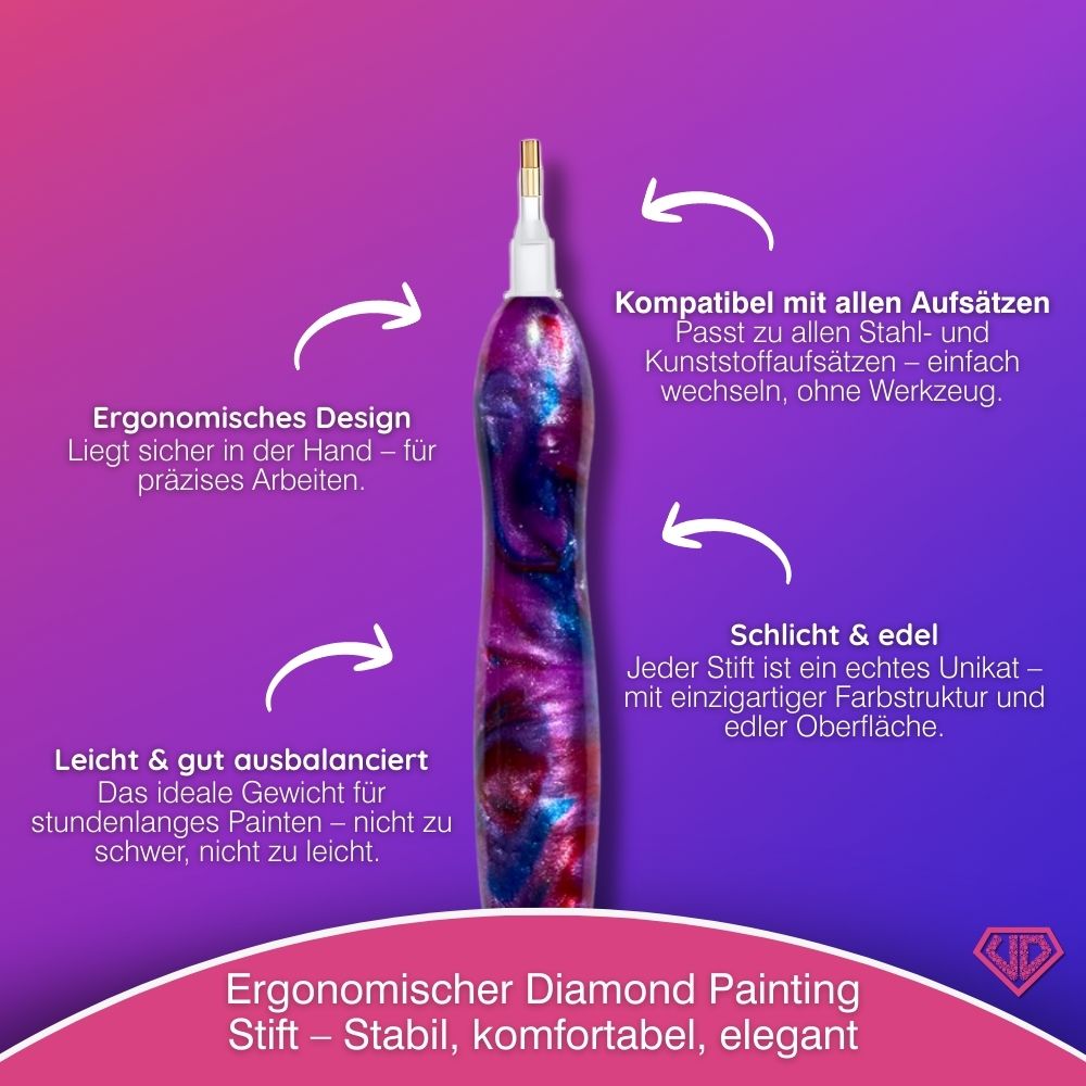 Diamond Painting Ergonomischer Premium-Stift – Aurora Blaze, Unique-Diamond