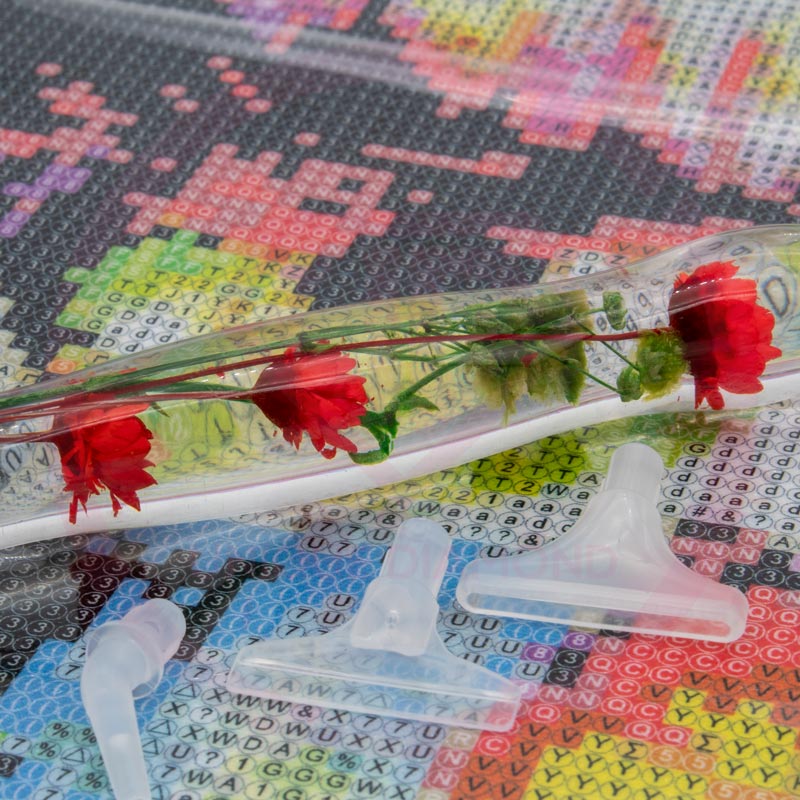 Diamond Painting Ergonomischer Premium-Stift – Scarlet Bloom Unique-Diamond