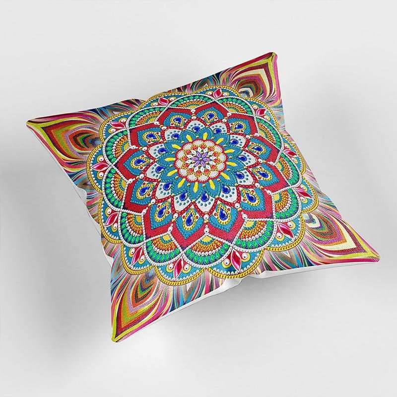 5D Diamond Painting Kissenbezug 30x30cm Mandala - Unique-Diamond