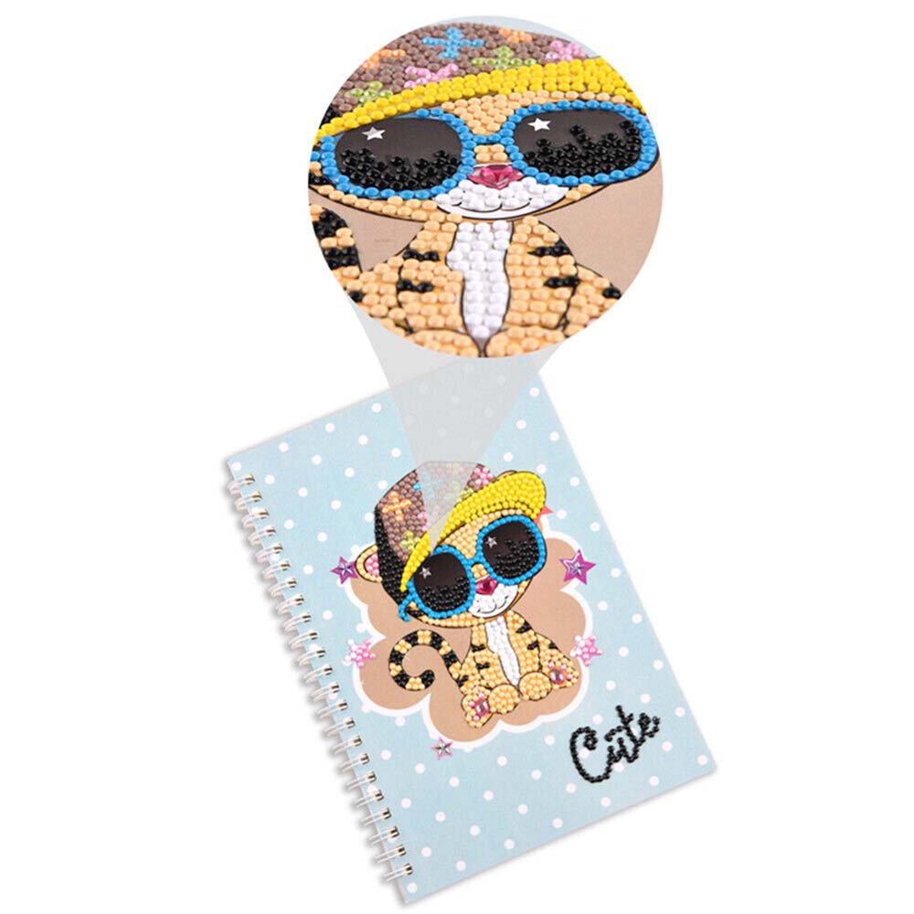 Diamond Painting Notizbuch Cute Cat, Unique-Diamond