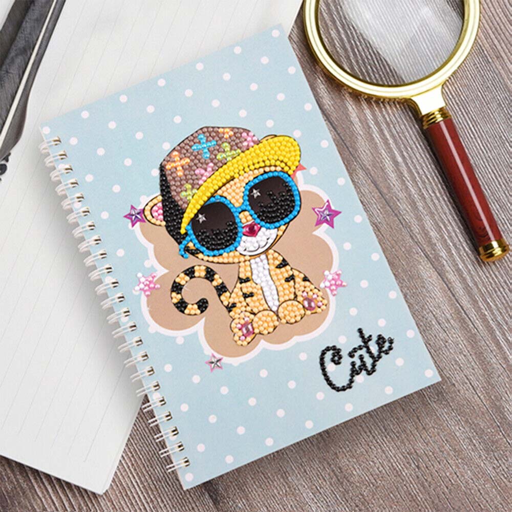 Diamond Painting Notizbuch Cute Cat, Unique-Diamond
