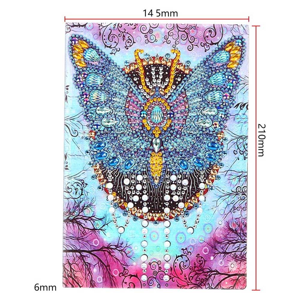 Diamond Painting Notizbuch Schmetterling, Unique-Diamond