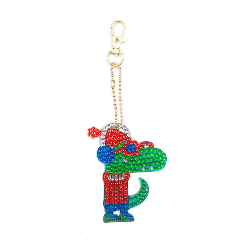 Diamond Painting Anhänger Coole Dinosaurier 4st Set - Unique-Diamond