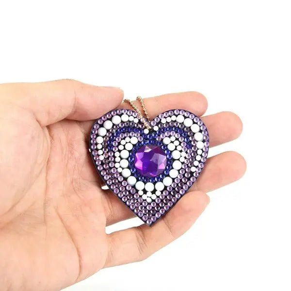 Diamond Painting Anhänger Herze 5st Set - Unique-Diamond