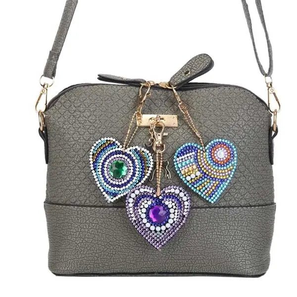 Diamond Painting Anhänger Herze 5st Set - Unique-Diamond
