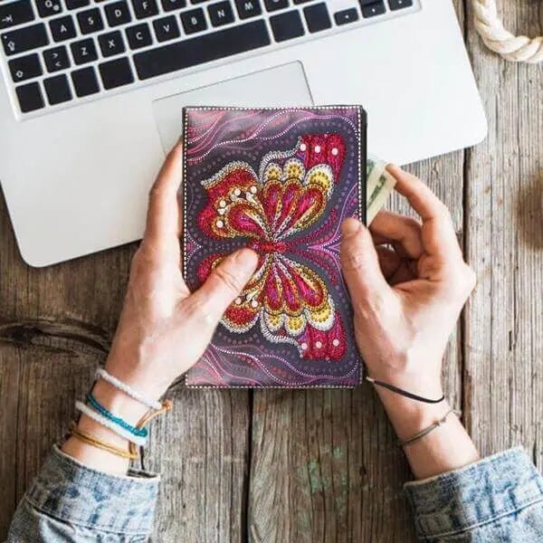 Diamond Painting Handgelenktasche Schmetterling - Unique-Diamond