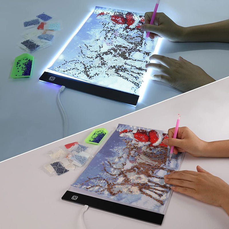 Diamond Painting LED-Unterlage LED-Pad A4 - Unique-Diamond