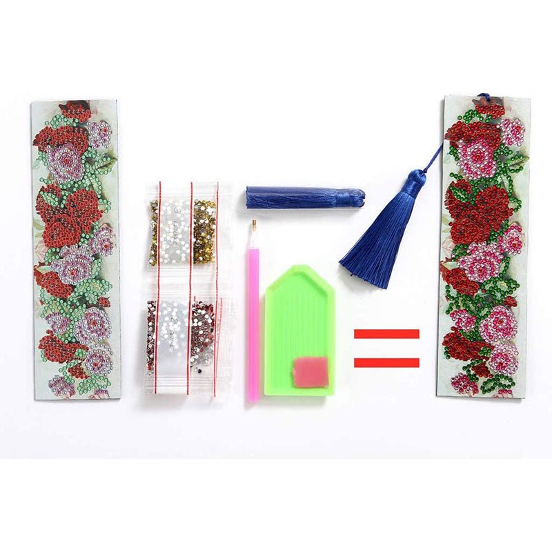 Diamond Painting Lesezeichen Rosen - Unique-Diamond