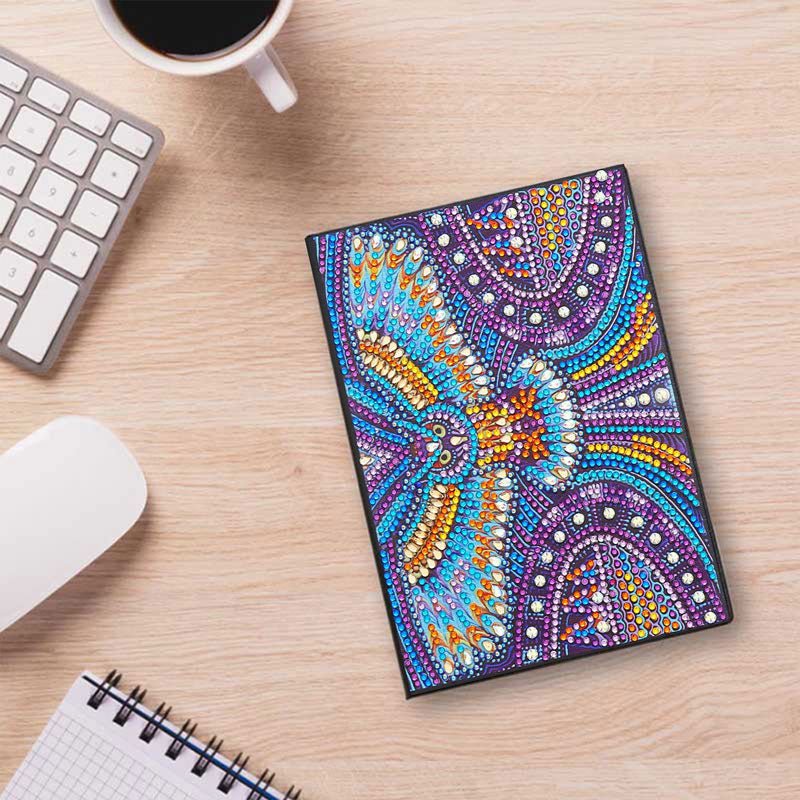 Diamond Painting Notizbuch Eule - Unique-Diamond
