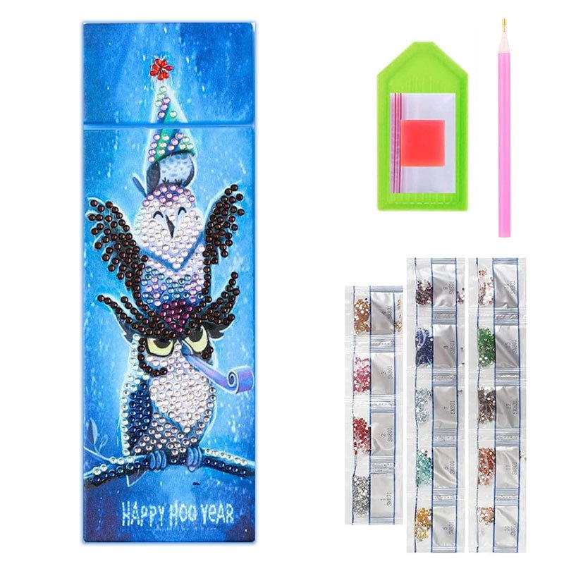 Diamond Painting Stiftebox Eulen - Unique-Diamond