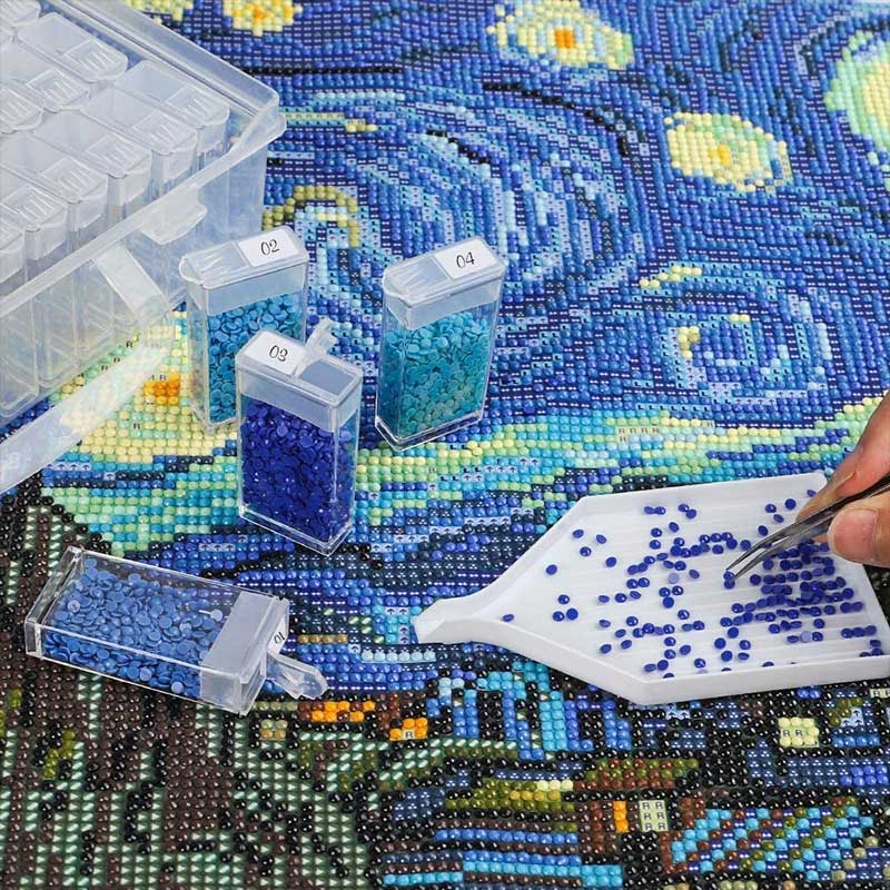 Diamond Painting XL Aufbewahrungsbox mit 64 Fächer - Unique-Diamond